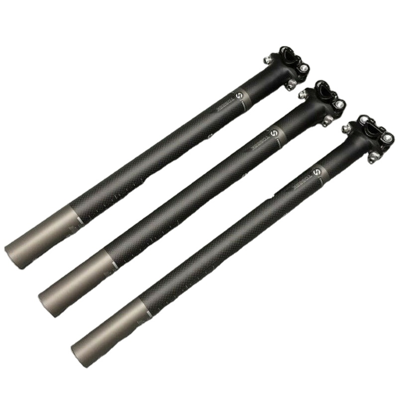 Seatpost MTB Bike 3K Full Carbon Fiber Bicycle Seat Tube Road Mountain Ultralight Carbon Bicycle Seatpost