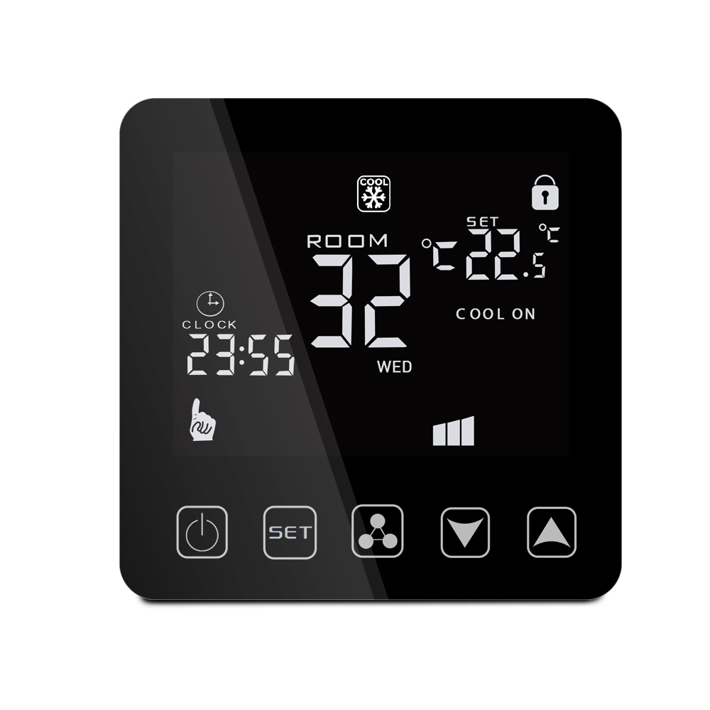 Цифровой fcu термостат, программируемый комнатный термостат modbus, автоматический кондиционер, термостат, 230 В