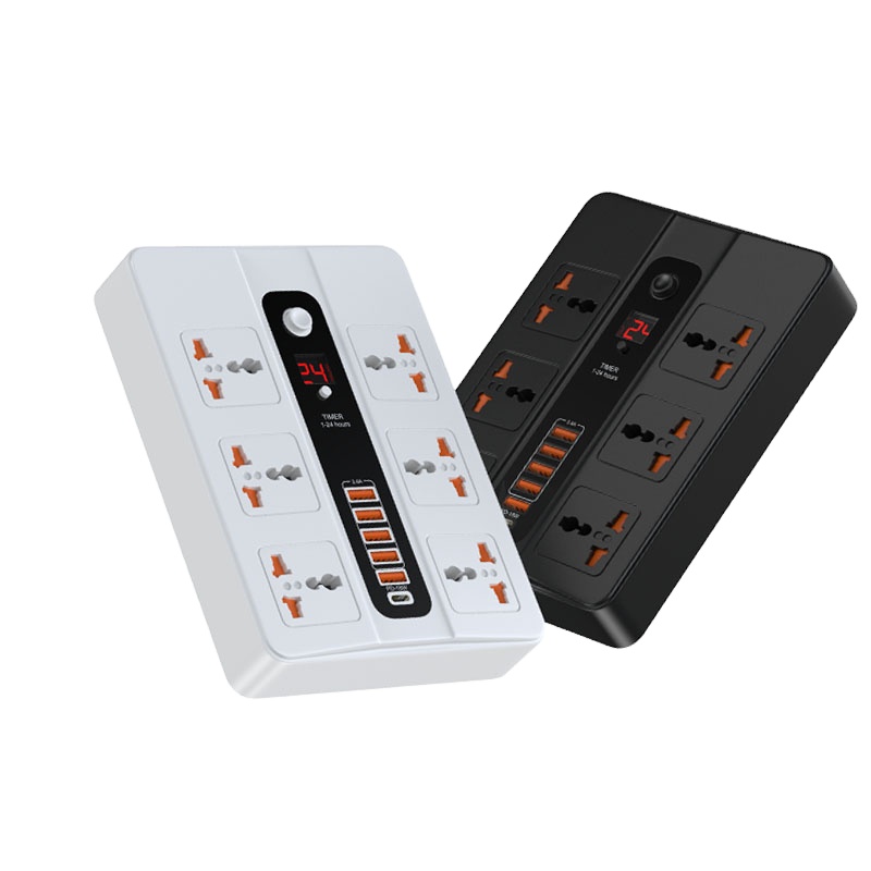ЕС Европейский Великобритании США Spec удлинитель розетка Smart Usb порт переключатели 4 пути типа проволочный блок питания со светодиодом черный несколько зарядное устройство в металлическом корпусе полосы
