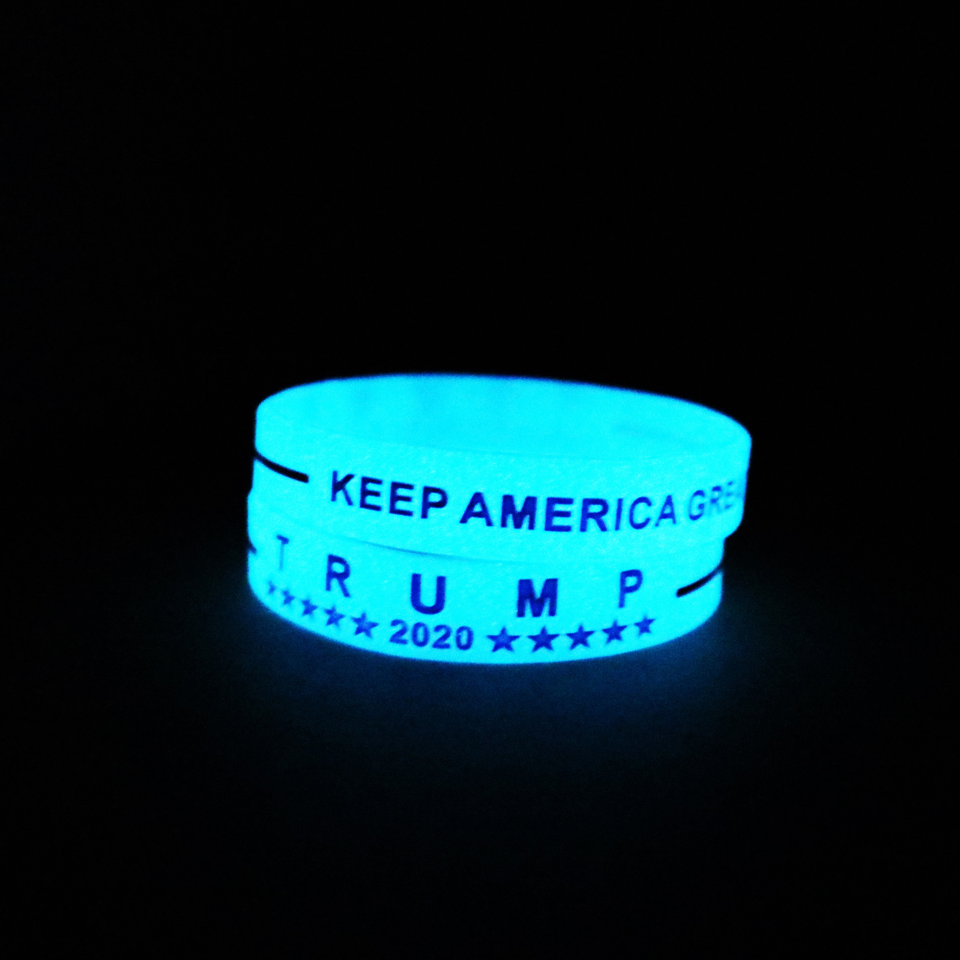 Готов к отправке светящийся козырь браслет/Keep America Great 2020 силиконовый браслет/вдохновляющие мотивационные браслеты