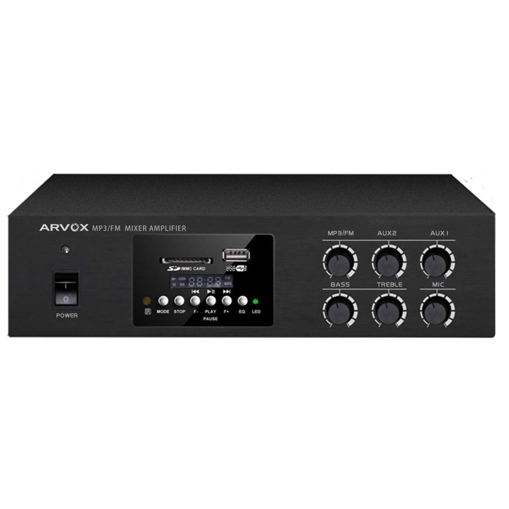 RS-40E экономичный мини-усилитель с FM/AM тюнером и усилителем MP3-плеера 40 Вт/80 Вт