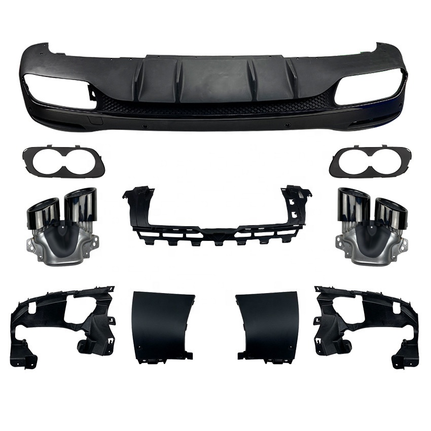Suitable For Mercedes-Benz GLE V167 GLE350 GLE450 Upgrade GLE53 AMG The Modification 0f The Rear Lip And Tail Throat Exhaust