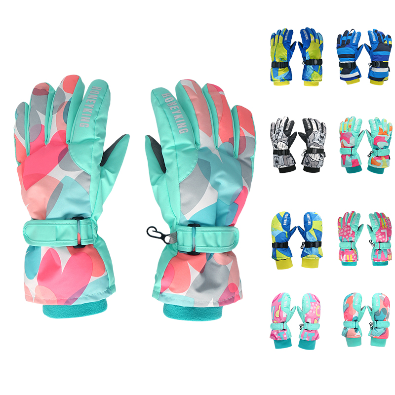 Coldproof waterproof windproof ski outdoor riding snowboard children sports gloves