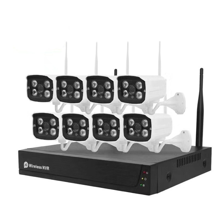 Система видеонаблюдения H.265, 8 каналов, Wi-Fi, 2 МП, водонепроницаемая IP-камера с ночным видением и записью звука, 8 каналов, Wi-Fi