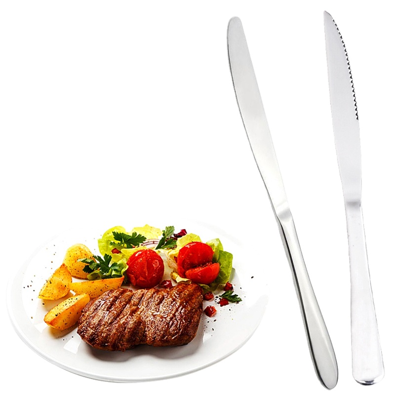 High Quality Stainless Steel Steak Knife Western Food Knife Hotel Household Metal Table Knife Tableware