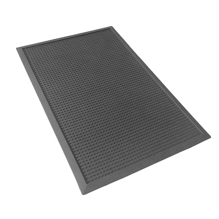 Amazon hot sell 2020 non-slip sanitizing entrance dirt clean rubber finger foot floor door mats for home