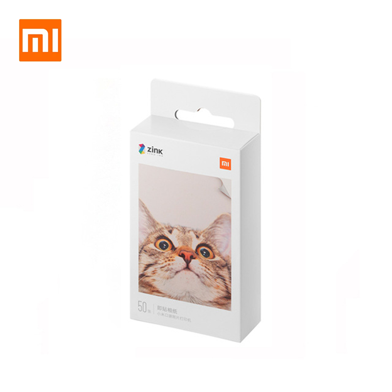 Xiaomi принтер фотобумага Мини Портативный DIY карманный принтер стикер 50 шт печать фотобумага
