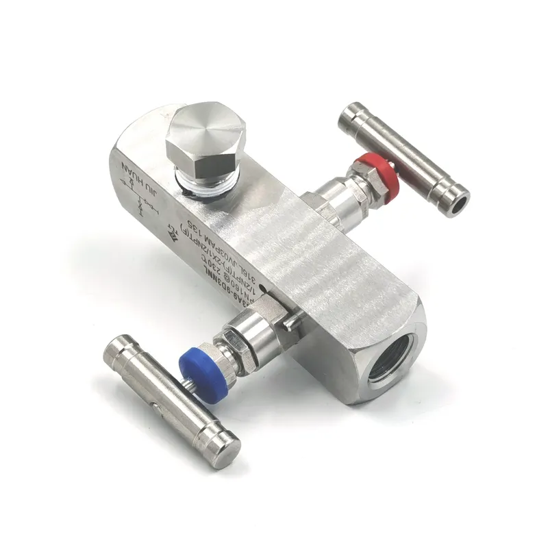 SS316 Single Block and Bleed Valves needle valve for gas oil High pressure 1/4 stainless steel brass ptfe needle valve