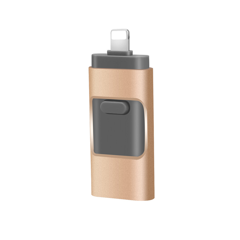 otg usb flash drive metal 128gb 64gb 16 Gb 32gb 3.0 2.0 8gb usb flash drive 3 in 1for iphone mobile phone