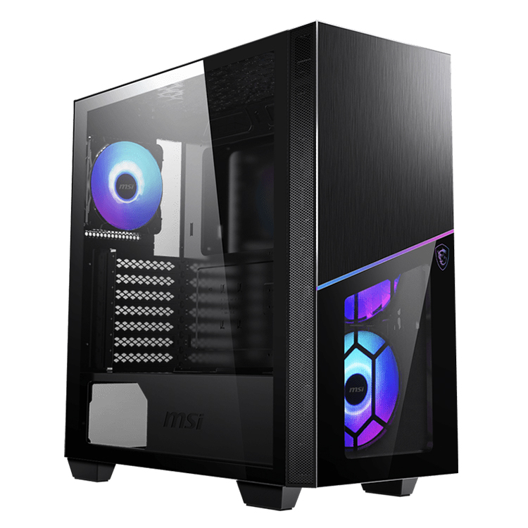 MSI MPG sekira 100R Средняя башня чехол с ARGB для игровой настольный компьютер Поддержка E-ATX/блок питания ATX/M-ATX/мини ITX форм-фактор чехол