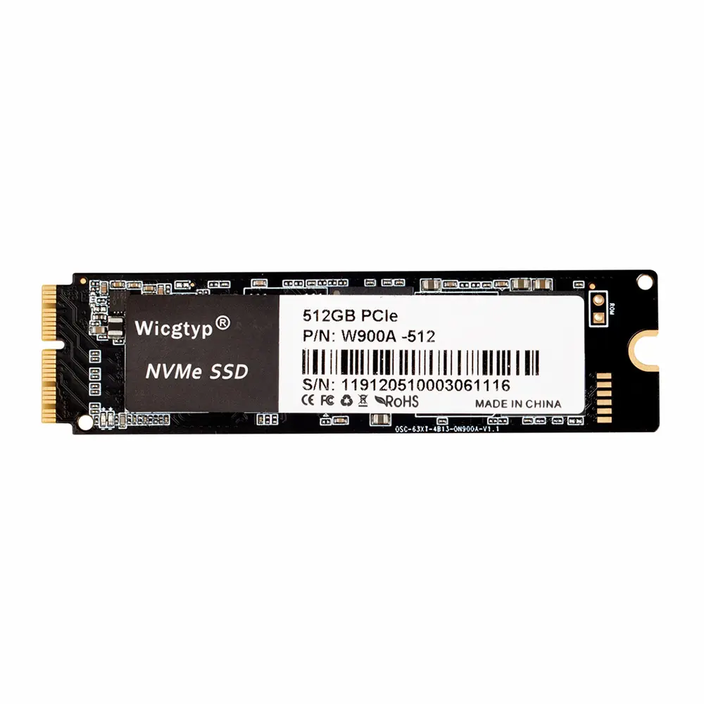 Wicgtyp SSD NVMe M.2 Hardisk For Macbook Air Mac Pro 13" 2013 2015 2017 256GB 512GB 1TB 2TB Disco Duro M2 SSD 120G