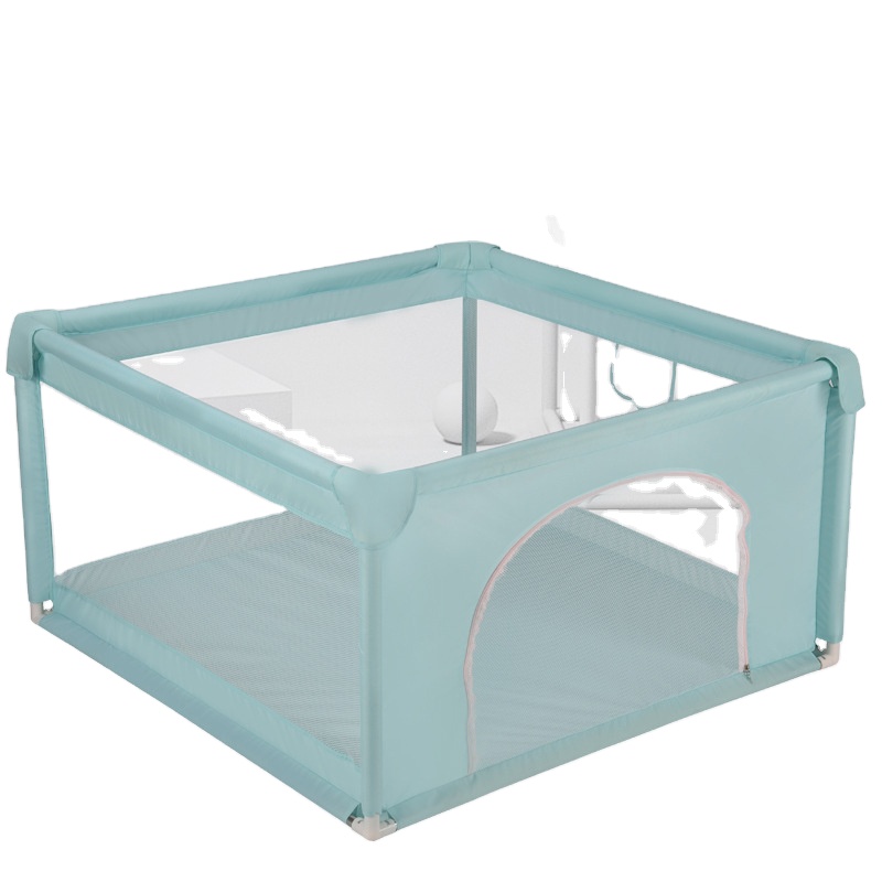 2021Metal mesh children toddler pagar anak boy girl playpen kid infant crawling mat play yard rails baby safety protective fence