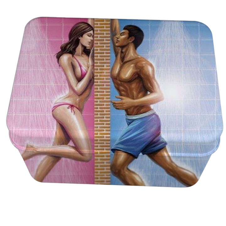 Card candy packaging iron storage desktop lovely rectangle square delicate gift condom sexy small box