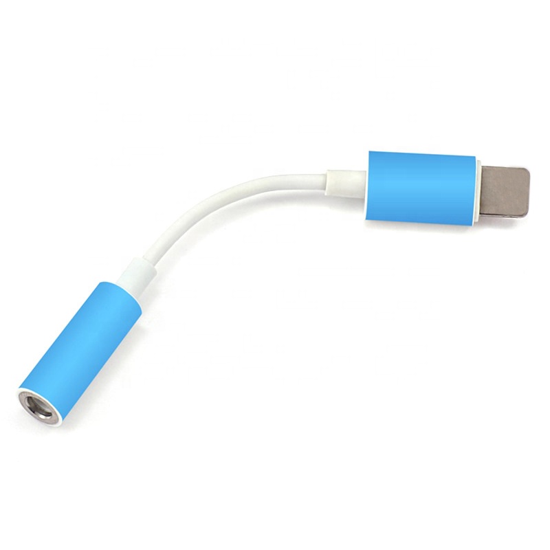 Оптовая продажа OEM 3,5 мм разъем для Lightning наушников адаптер для Apple iPhone 7 8X11 12 адаптер