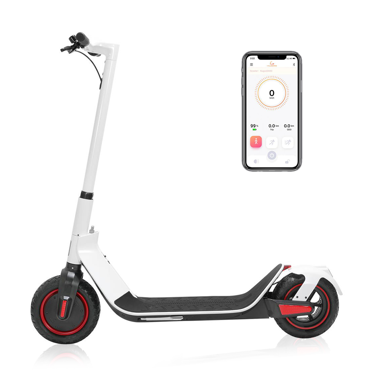 Электрический скутер Kugoo G max 36 в 500 Вт Электрический скутер 10 дюймов пневматические шины с толстыми шинами Электрический скутер
