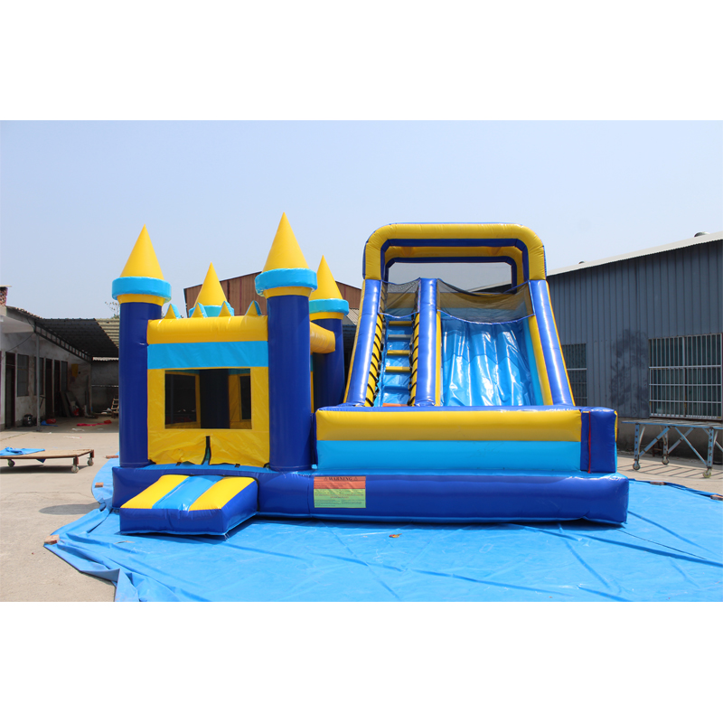 trampoline jump castle Commercial Grade PVC Inflatable Bouncer Jumping Castle with Slide Infant Toy for Kids air blower