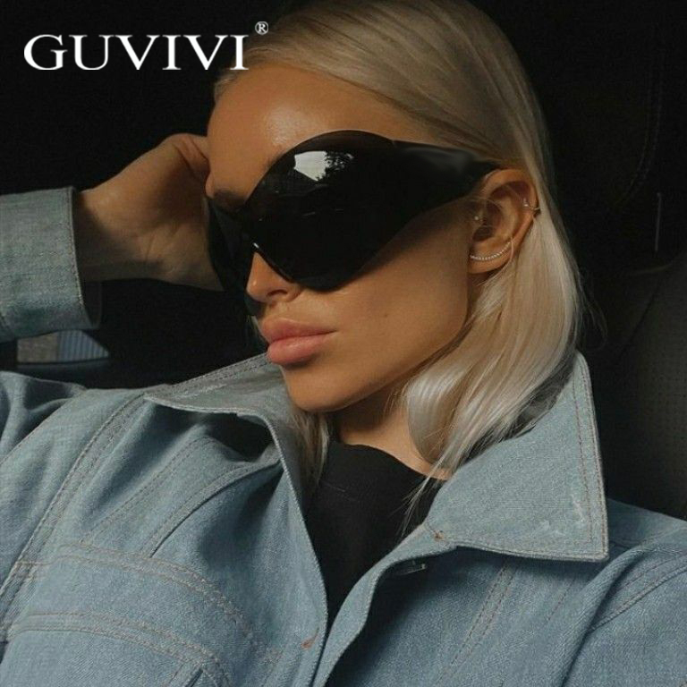 GUVIVI, дизайнерские негабаритные солнцезащитные очки, оптовая продажа, 2023 модные роскошные брендовые Рекламные солнцезащитные очки Y2K для мужчин и женщин