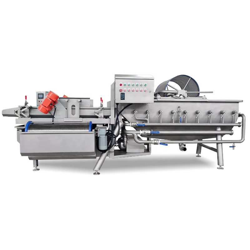 Low Cost Blueberry Pineapple Vortex Washing Machine Automatic Vegetable Cleaning Machine Spinach Bubble Cleaning Machine