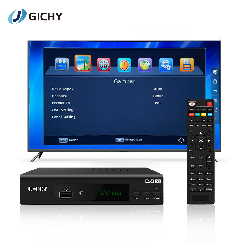 OEM ODM DVBS2 1080P Full HD AAC HEAAC спутниковый ТВ-приемник DVBS2 режимы отключения питания ТВ-приставка