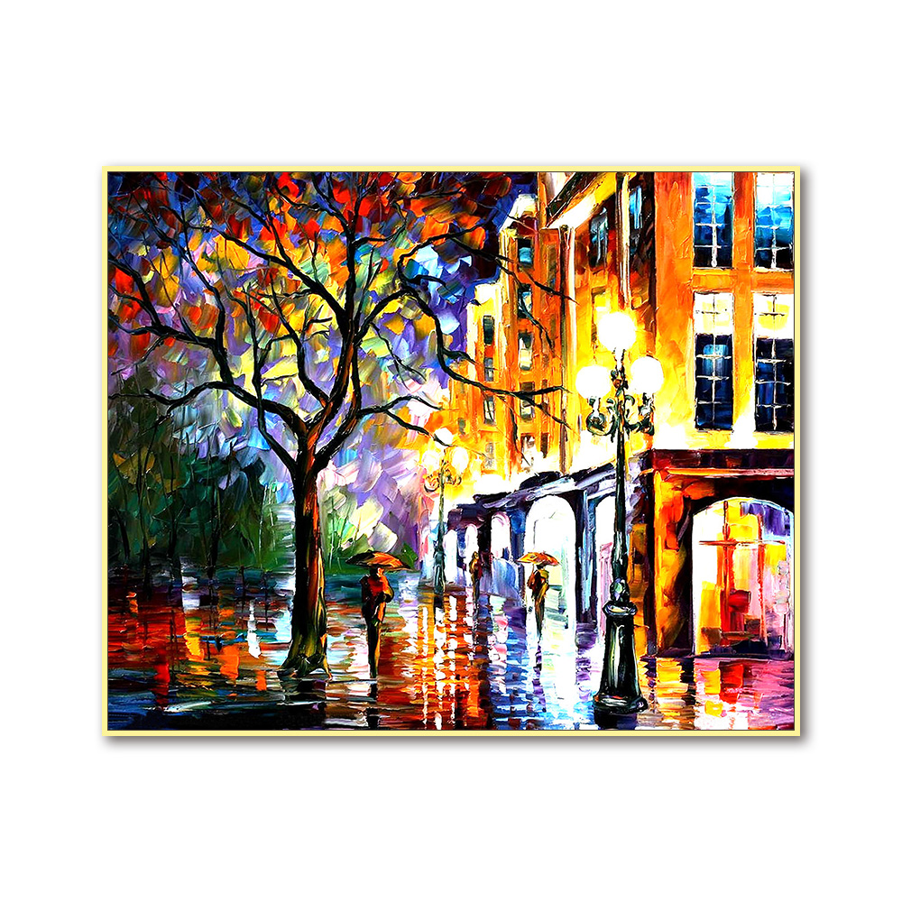 Cross Stitch Kits Embroidery DIY Needlework 11CT Stamped Kit and 14CT Counted Set for Home Decoration Patterns Landscape NCMS067