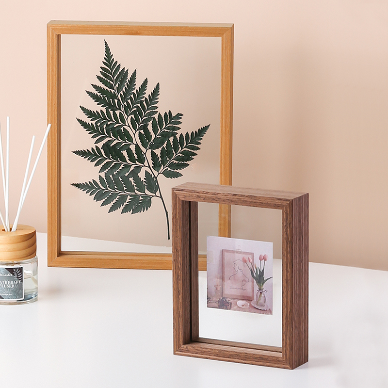 wooden photo frame Nordic light luxury decorative picture photo frame 7*5 8*8 inch A4 home ornaments