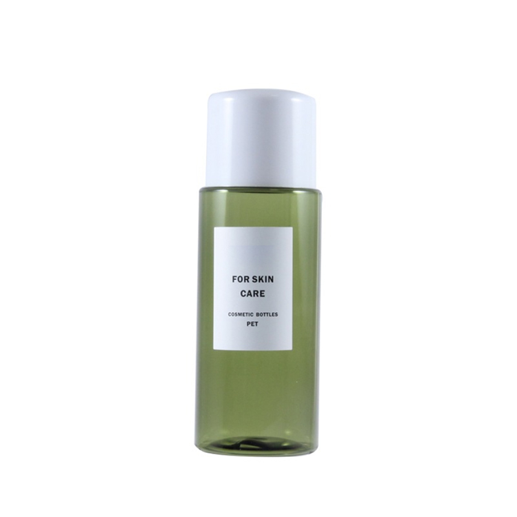 Custom 120ml 150ml 180ml 200ml 240ml 250ml 300ml PET Plastic Light Green Toner Bottle For Skincare Cosmetic Packaging