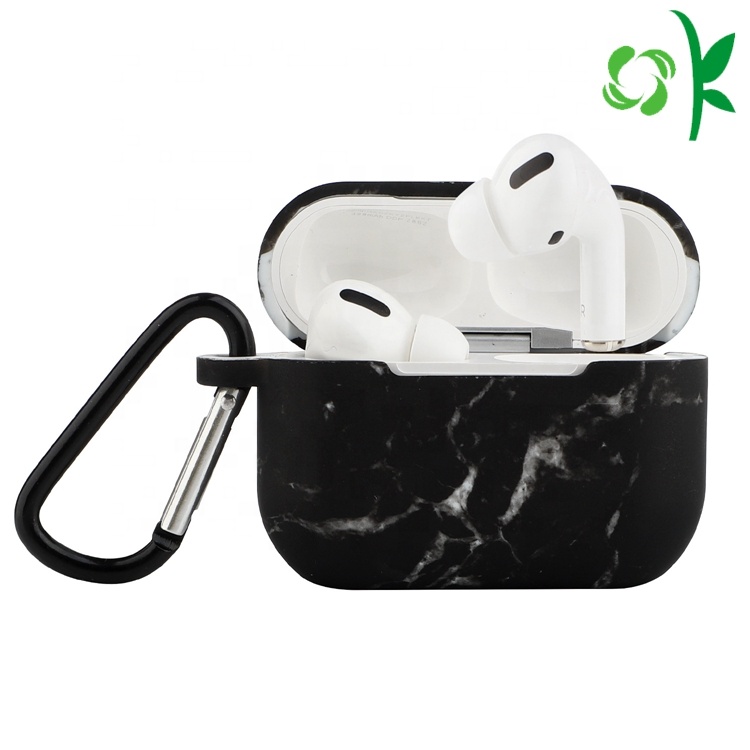 Новейший силиконовый защитный чехол OKSILICONE с мраморным узором для наушников Apple Pro, тонкий резиновый чехол для Air-Pods Pro
