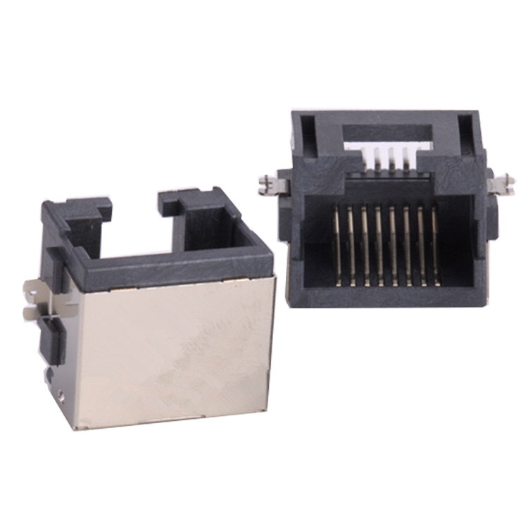 Низкий профиль 8p8c rj 45 разъем цена с трансформатором 10G / 100G Base ftp cat6 модульная rj45 Женский