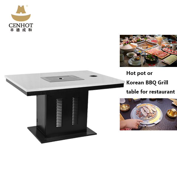 Modern High Quality Korean Bbq Tables For Restaurant Dining Hot Pot Table