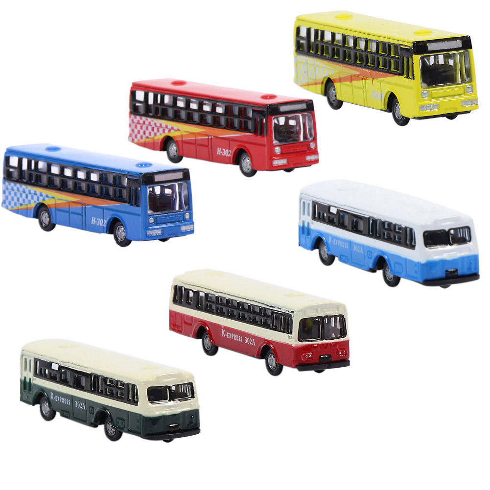 Модель железной дороги BS150, масштаб 1:150 Н, литые модели автобусов с бесплатными колесами