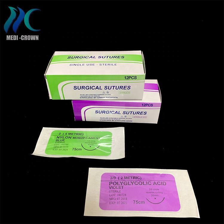 Medical use polydioxanone surgical 11-0 nylon suture vicryl sutures 8-0