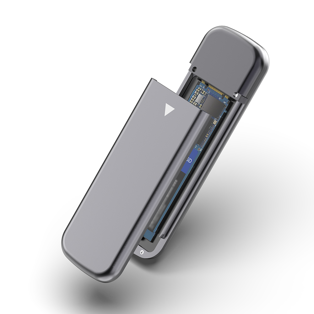 Корпус для SSD M.2 NVMe, USB C 3,1 Gen 2-M-Key M & B-Key NVMe PCIe 10 Гбит/с, без инструмента, твердотельный накопитель, внешний корпус