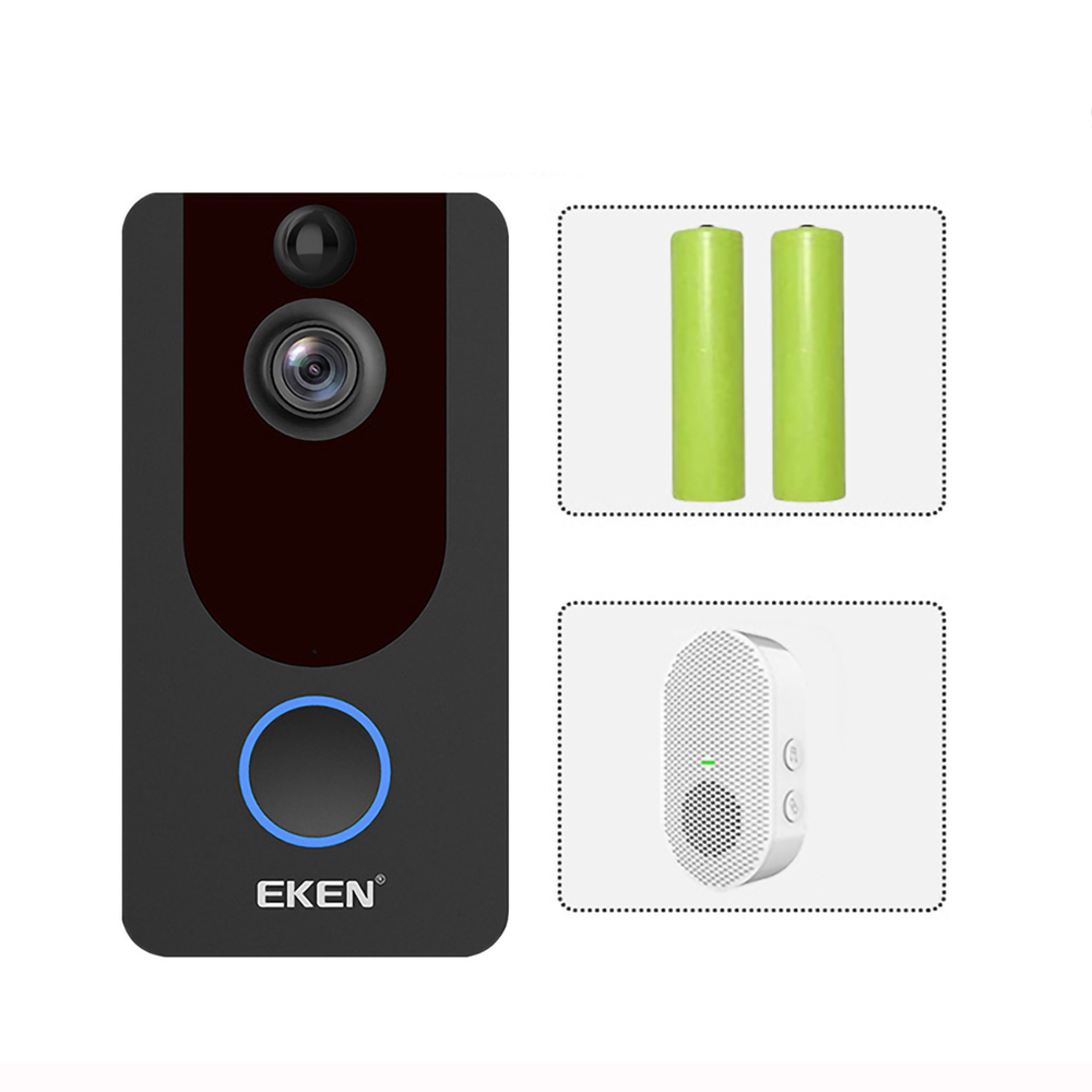 Экшн-камера EKEN V7 HD 1080P Smart WiFi видео-дверной звонок камера визуальное вызывное устройство ночного видения IP дверной звонок беспроводная камера безопасности