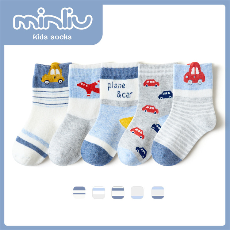 Kid Fashion Cartoon Cotton New Design 1 To 12 Years Old Organic Cartoon Socks