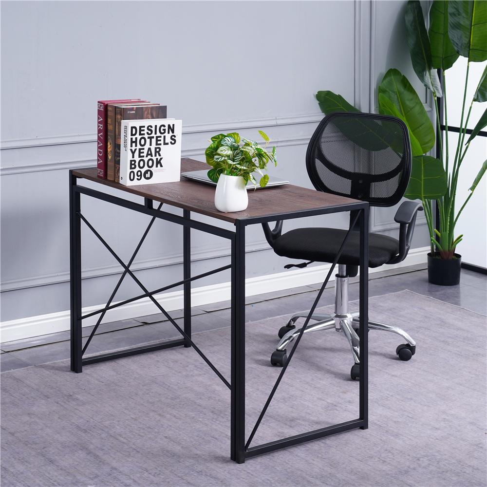 Wholesale sale modern office furniture simple folding computer desk home office computer table.