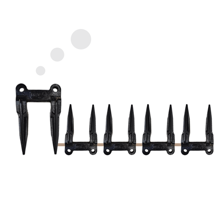 OEM ODM Combine Harvester Roller Agricultural Machinery Parts double finger forged Knife Guard