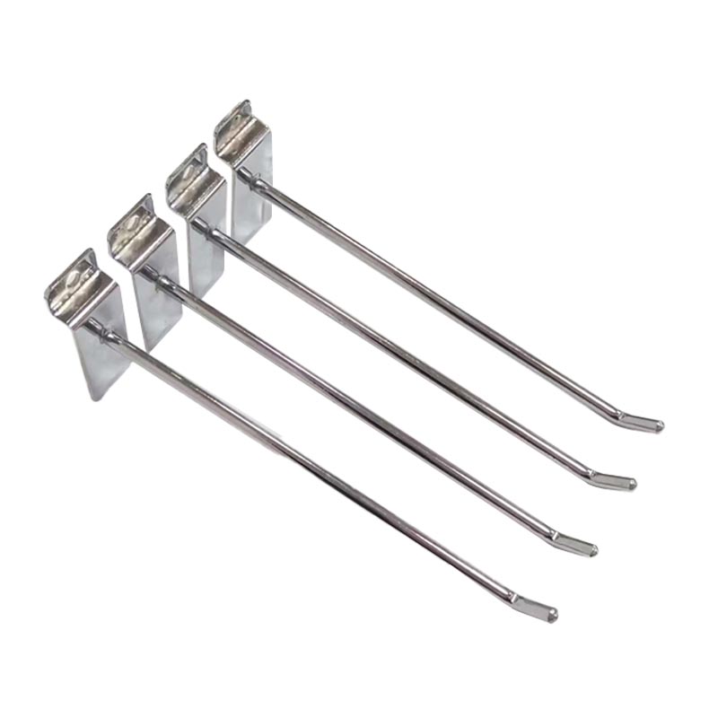 Richwood slatwall display hook for supermarket metal chrome slat wall display
