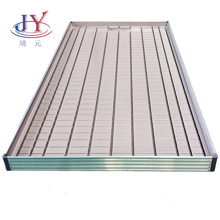 Jingyuan Commercial Greenhouse Free Samples Sliding Vertical Rolling 3x8 4X4 Hydroponics Flood Table