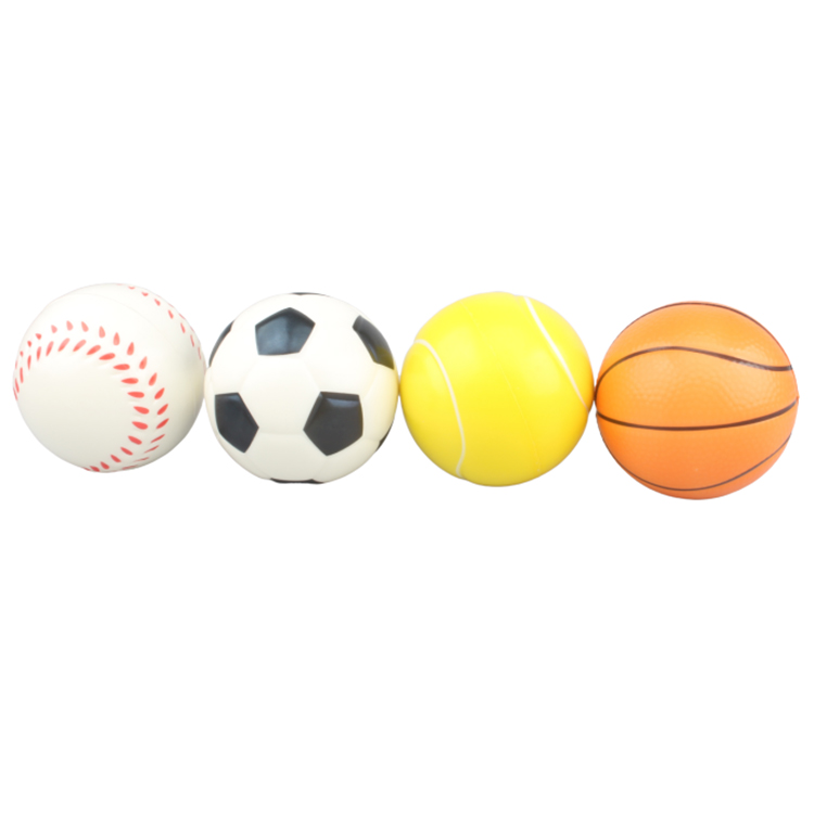 Wholesale Round Custom Shaped Pu Basketball Football Rugby Memory Foam Anti Stress Ball On Sale
