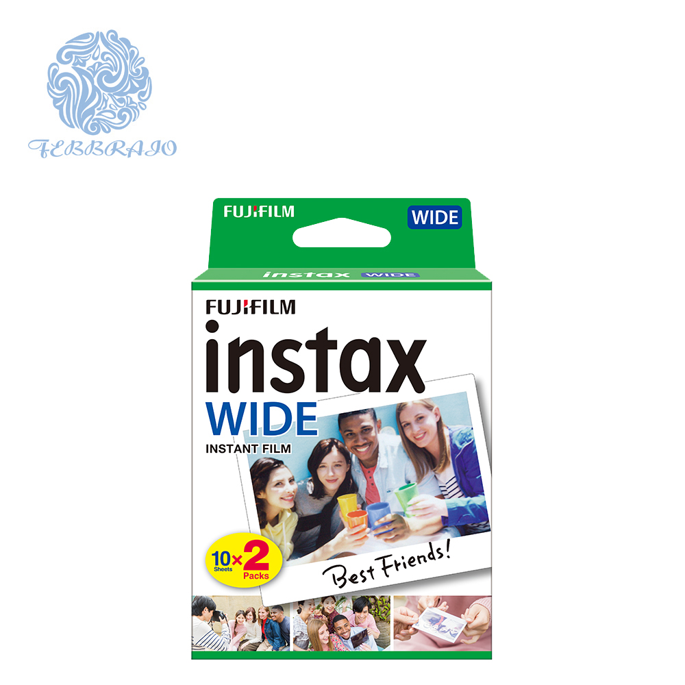 Fujifilm instax Широкий Мгновенный фильм 10 листов twin pack (20 экспозиций) для instax широкоформатных камер с белой рамой