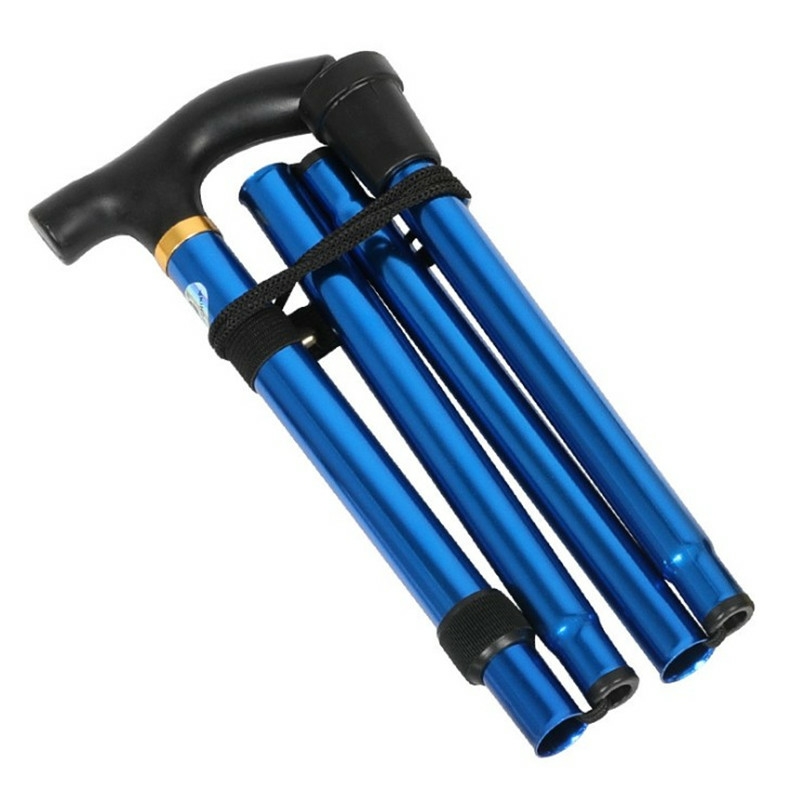 6 colors Aluminum alloy ultralight folding walking stick for old people