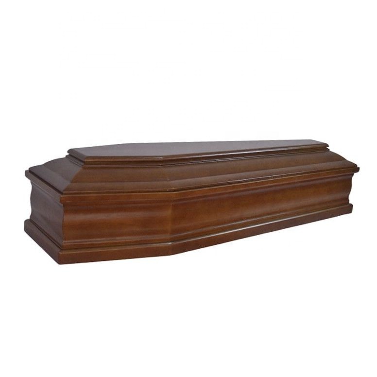 High Quality Solid Paulownia Wooden Coffin with Competition Price