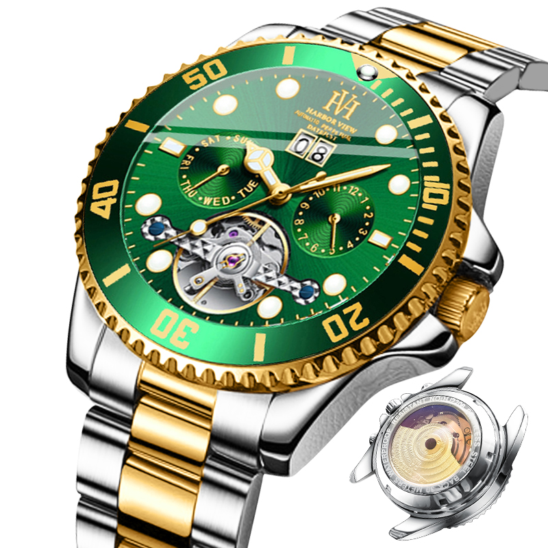Top Wholesale Business Automatic Tourbillon Mechanical Watches Waterproof Watches Men Wrist Luxury 8005