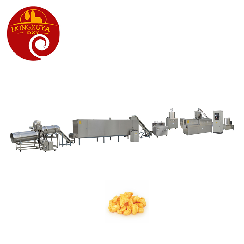 Jinan city Extruded Baked Corn Chips Puffs Snack Food Making Machines