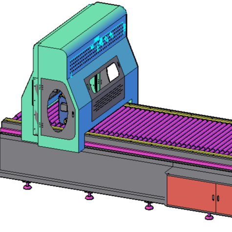 Roller glass coating machine