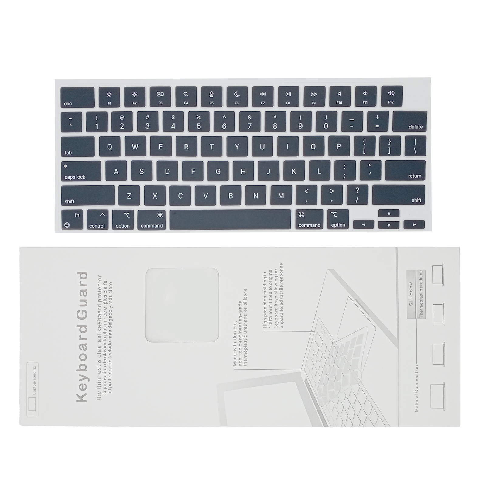 Силиконовый чехол для клавиатуры ноутбука macbook pro 14 (A2442)/ pro 16(A2485), протектор клавиатуры, силиконовый чехол