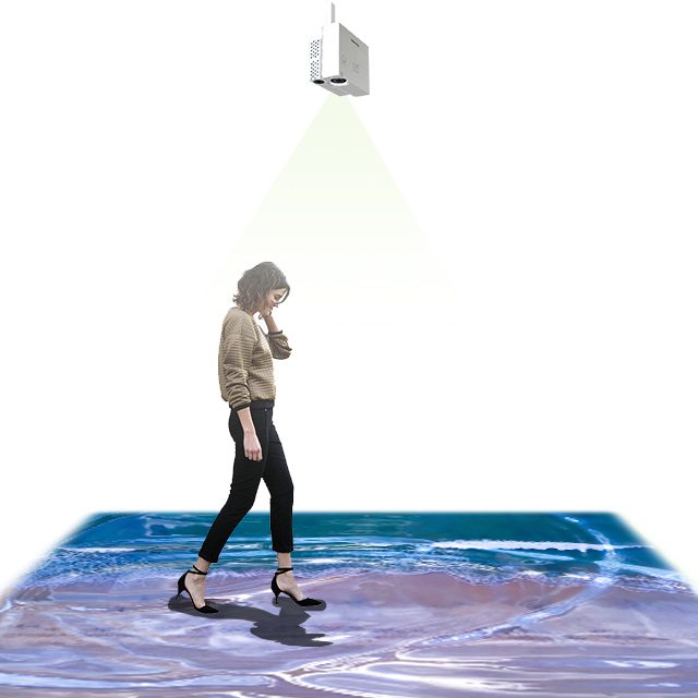 Best price interactive projection system software for interactive advertising, projection show, floor exhibition, event