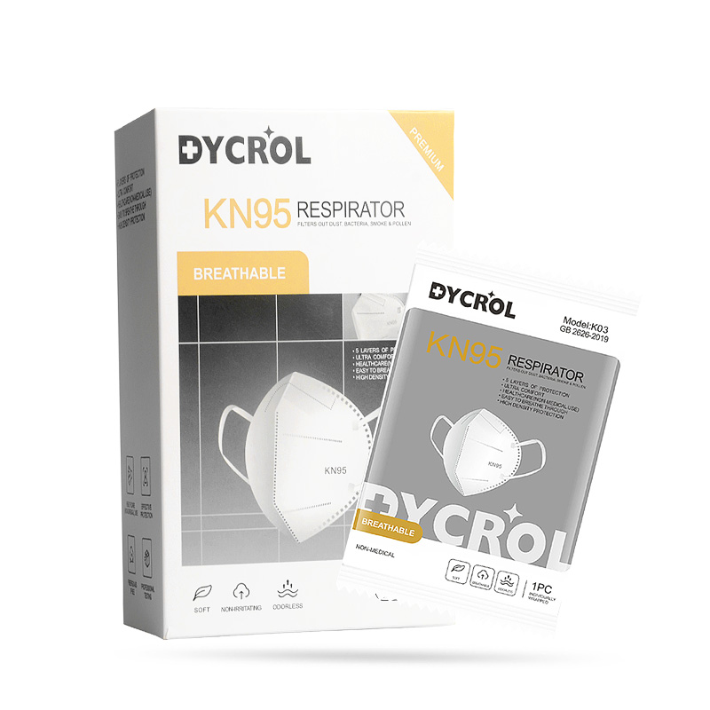 Dycrol противотуманная черная или белая KN95 маска для лица с 5 слоями защиты