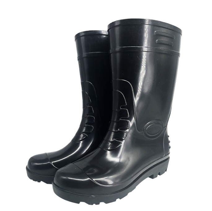 Four Seasons Anti slip Waterproof Shoes Rain Boots High Tube Rubber Shoes with Velvet Cotton Acid and Alkali Resistance