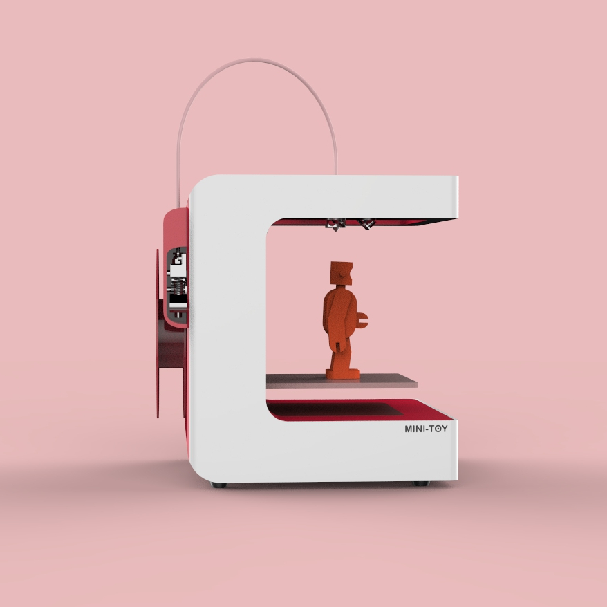 Миниатюрный умный 3D-принтер с управлением через приложение для детей и студентов